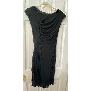 My Tribe Size Small Orchid Black Side Drape Dress